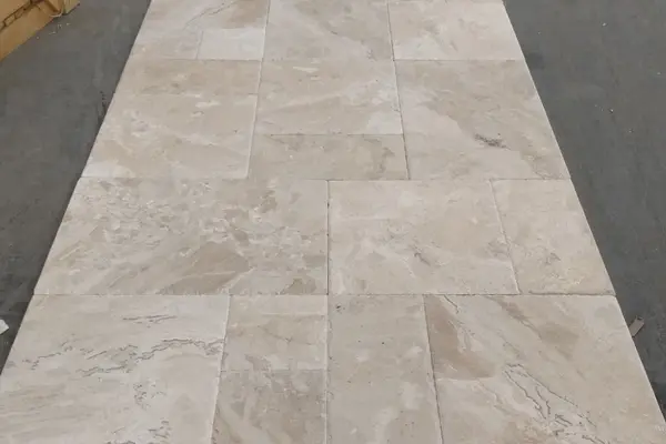 Diana Royal Marble Brushed Unfilled Chiselled Edge Pattern Set x 1,2cm